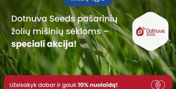 Planuojantiems iš anksto – „Dotnuva Seeds“ pašarinių žolių mišiniams AKCIJA! 